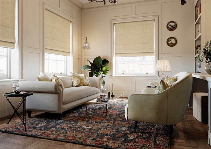 Laura Ashley Whinfell, Gold - Twist&Fit Roman Blind - Image 7